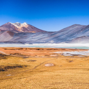 pastel colored mountain