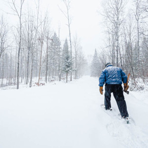 Marche contre la neige